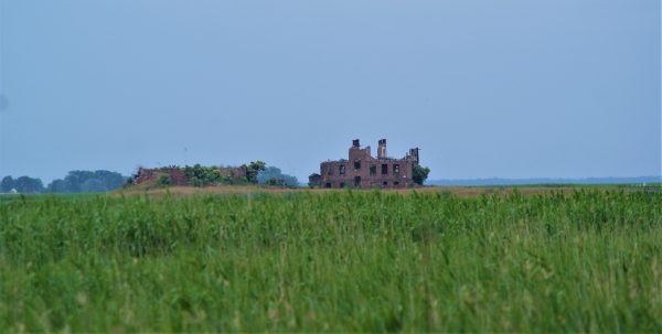Blick auf das Riether Werder, die einzige deutsche Insel im Stettiner Haff.