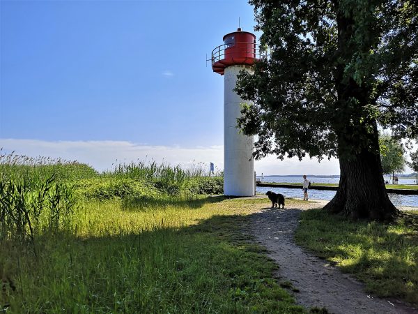 Ein Leuchtturm am Stettiner Haff.