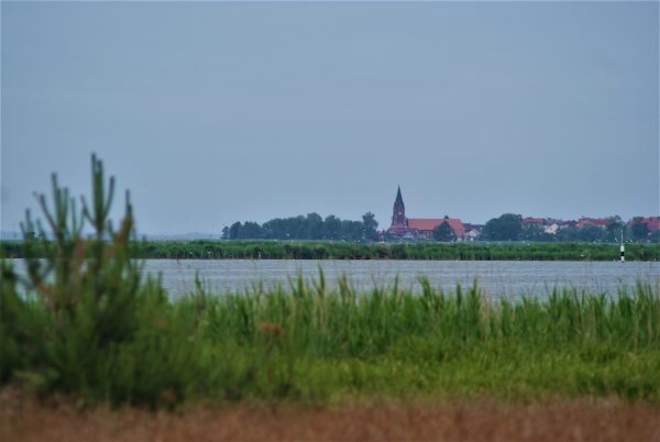 Die Stadt Neuwarp in Polen.