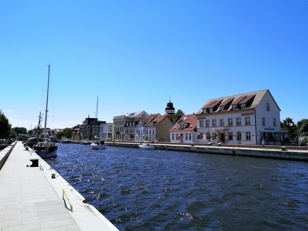 Der Stadthafen von Ueckermünde.